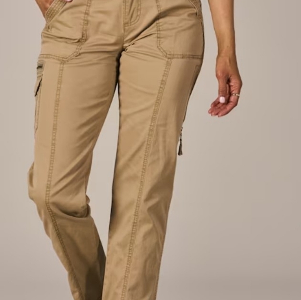 Natural Reflections Tan Cargo Pants for Women - Picture 13 of 15